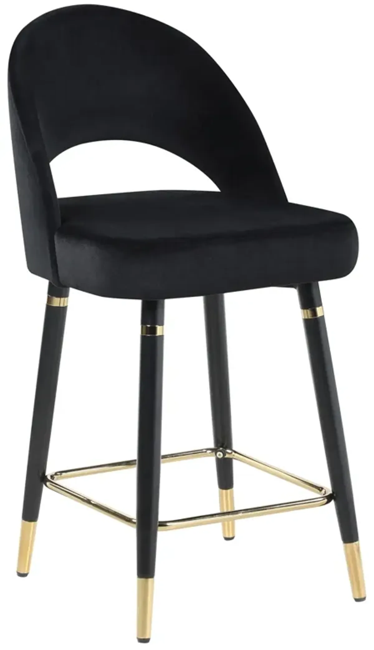 Coaster Lindsey Velvet Upholstered Counter Chair Black