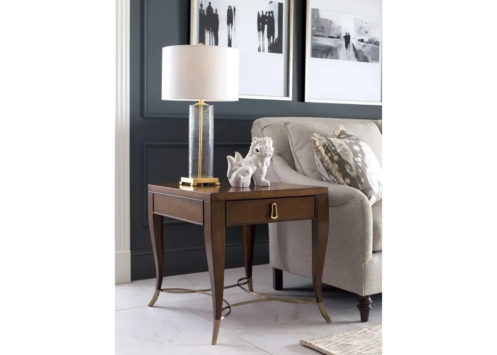 American Drew Vantage Brown End Table