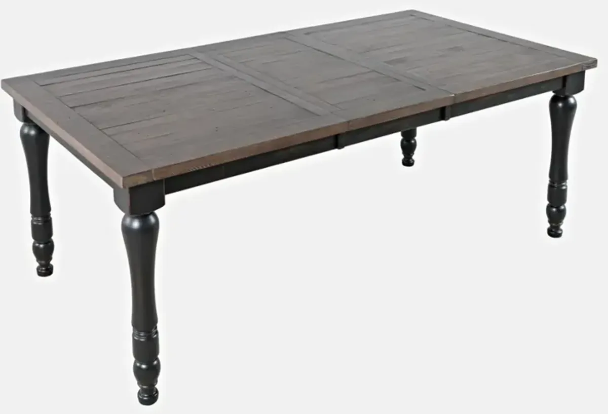 Jofran Madison County Ext Dining Table Vintage Black