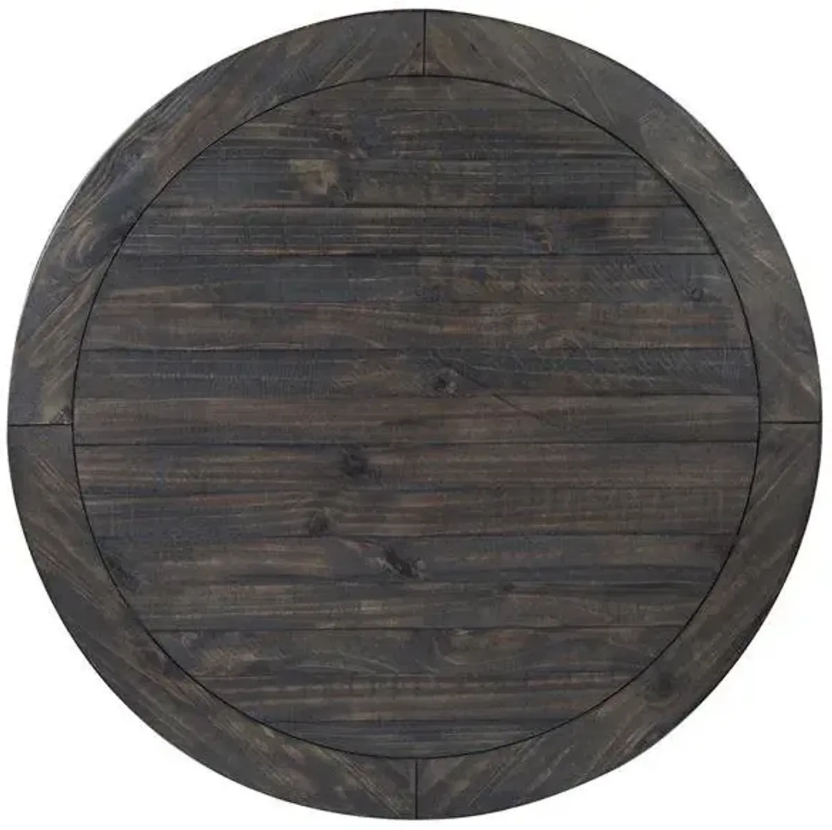 Magnussen Wood Round Cocktail Table with Casters Boswell