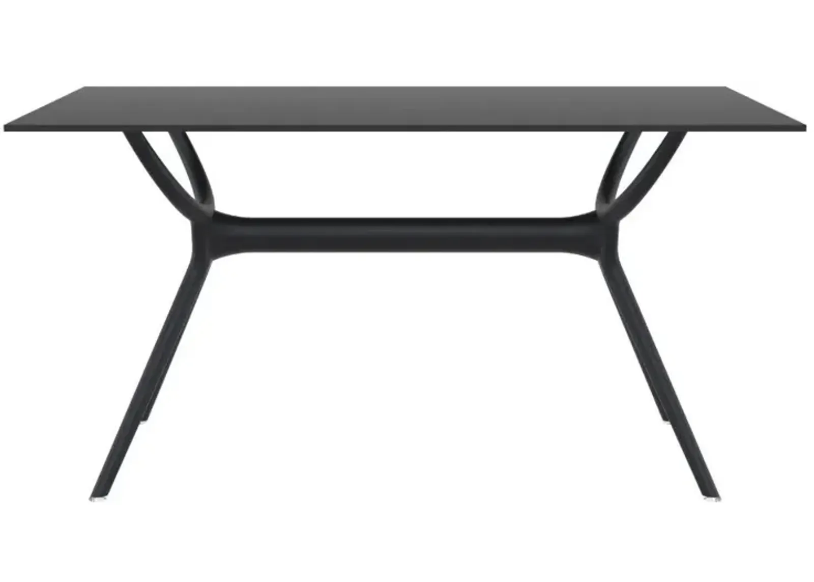 Compamia 55 Inch Air Outdoor Rectangle Dining Table Black