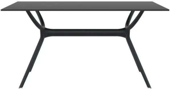 Compamia 55 Inch Air Outdoor Rectangle Dining Table Black