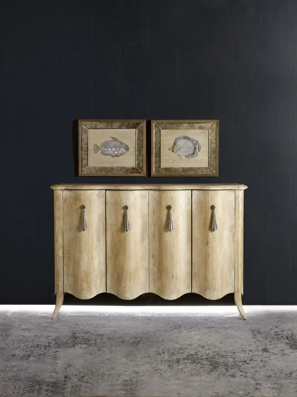 Hooker Furniture Melange Draped Sideboard Credenza