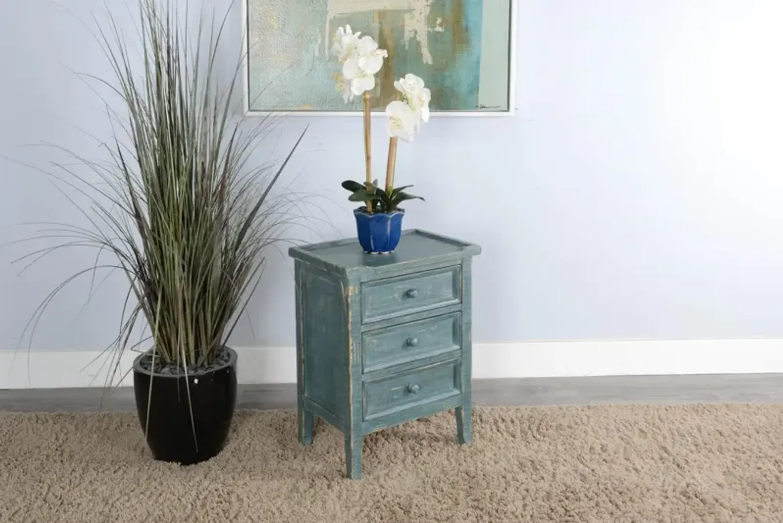 Sunny Designs Marina Sea Grass End Table