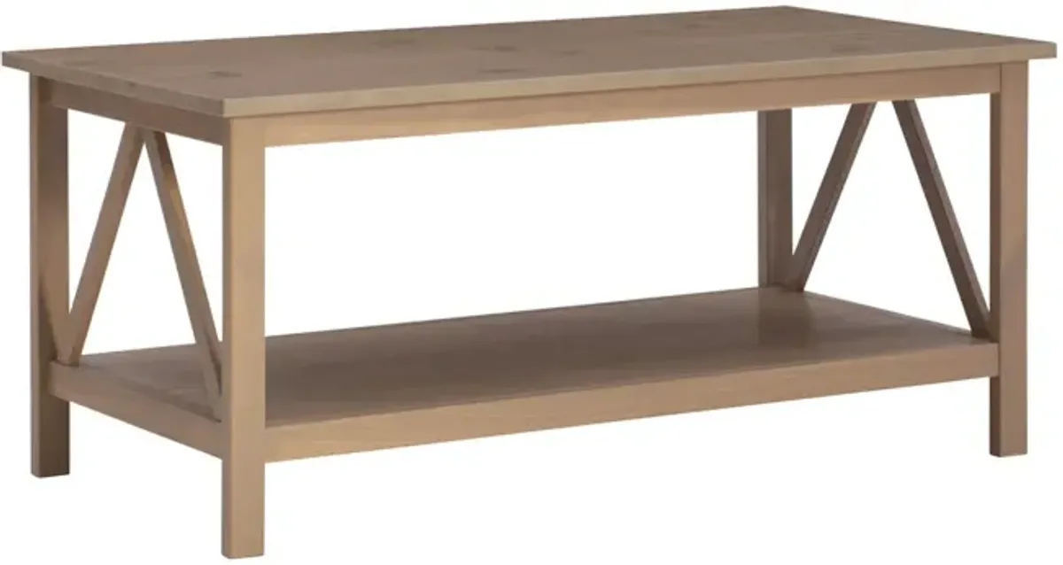 Linon Titian Driftwood Coffee Table