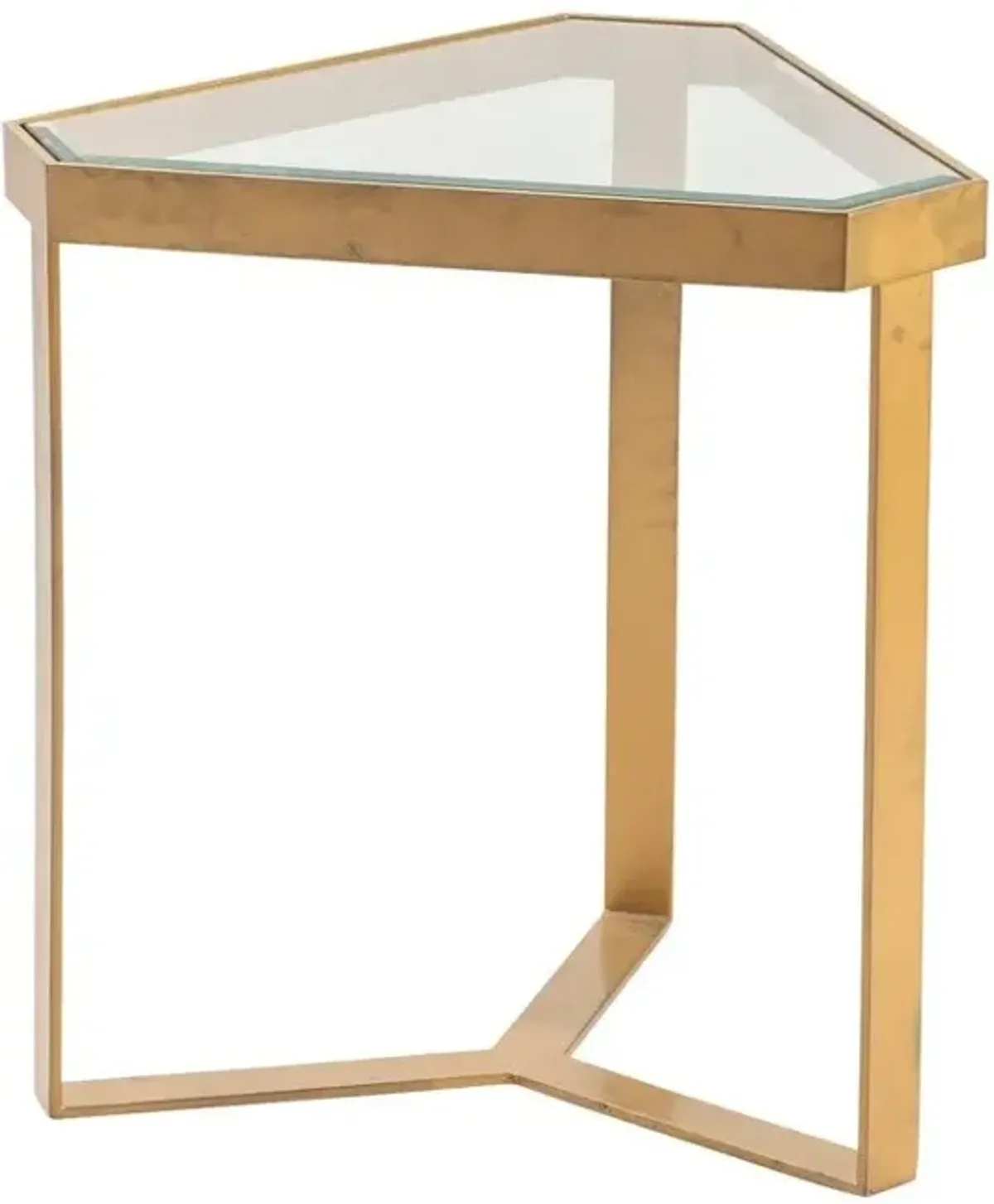 Crestview Melrose Gold Accent Table