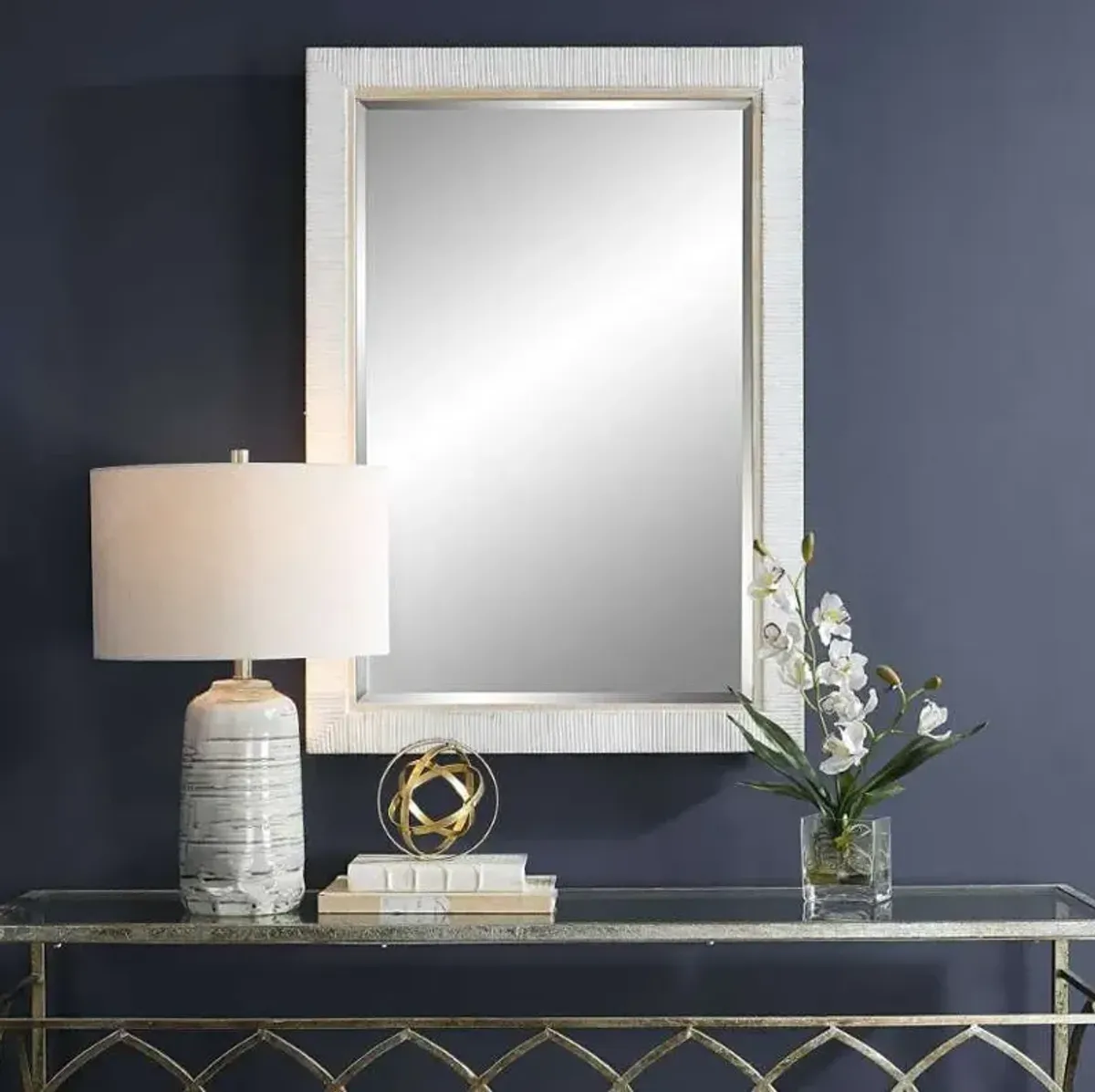 Uttermost Cape Whitewashed Mirror