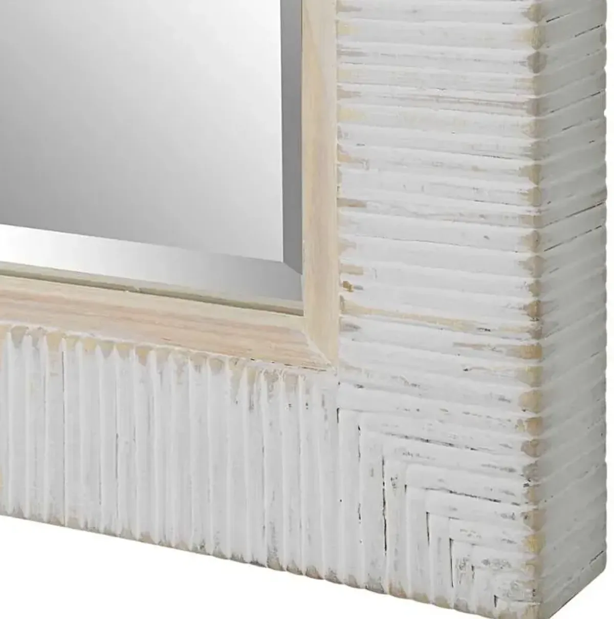 Uttermost Cape Whitewashed Mirror