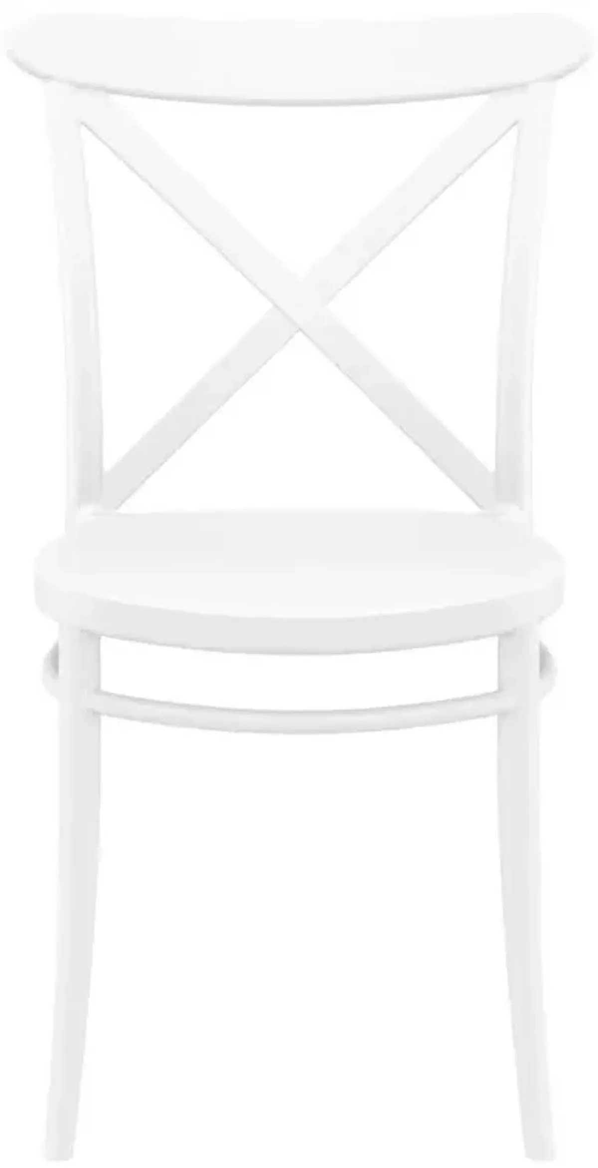 Compamia Cross Resin Outdoor Patio Chair White