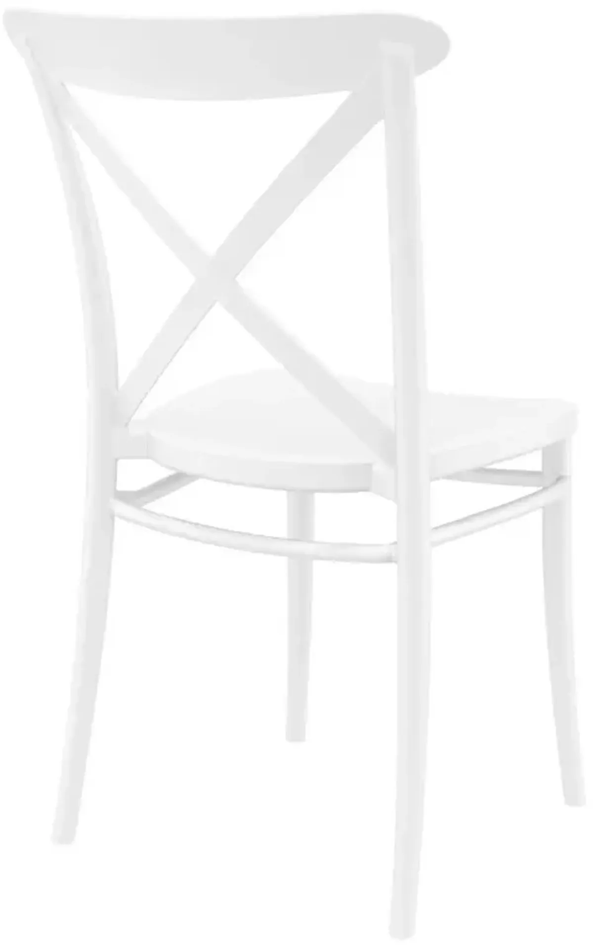 Compamia Cross Resin Outdoor Patio Chair White