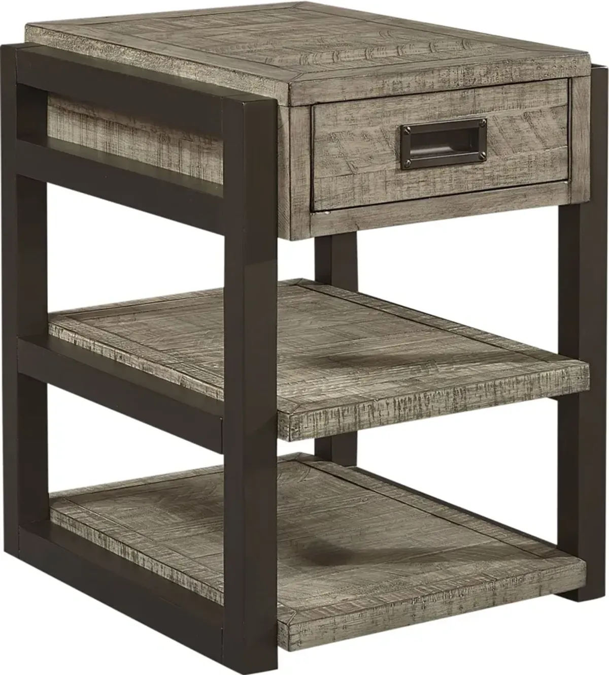 Aspenhome Grayson Cinder Grey Chairside Table