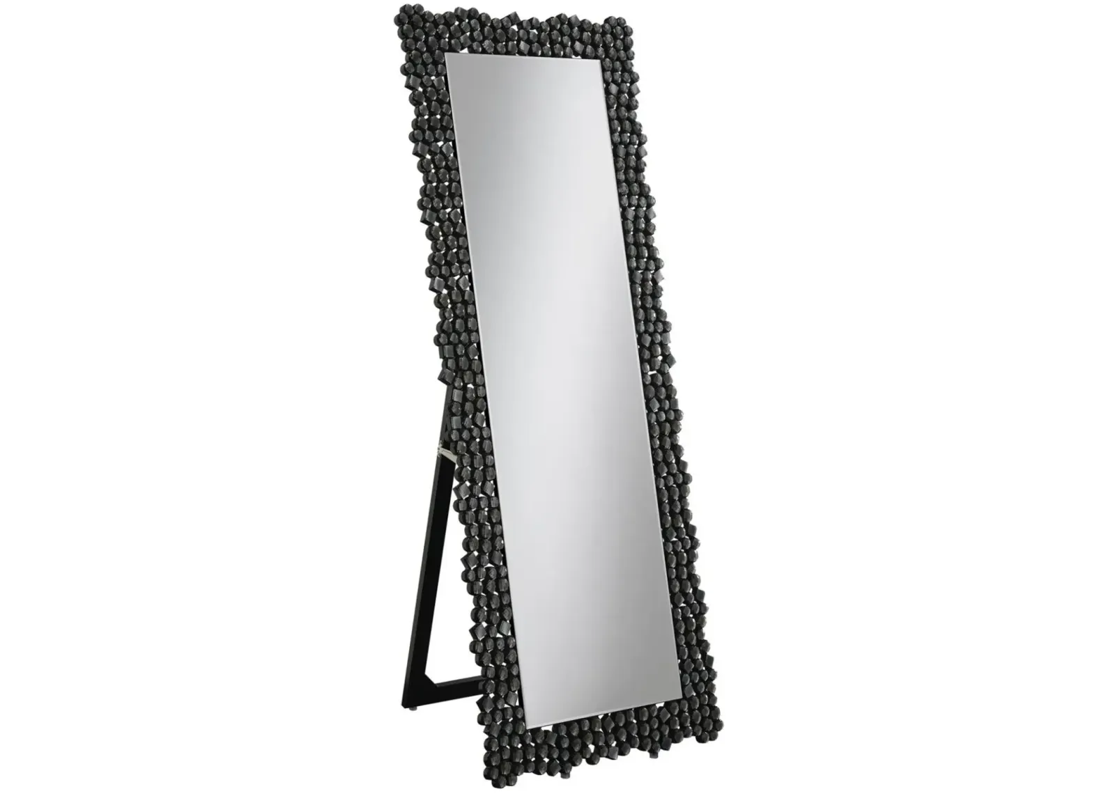 Coaster Mckay 24 X 63 Inch Acrylic Frame Standing Mirror Smokey Grey