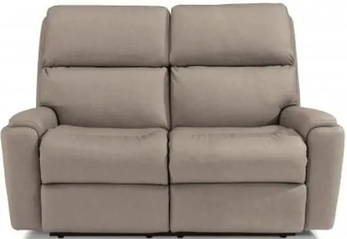 Flexsteel Rio Gray Flint Reclining Loveseat