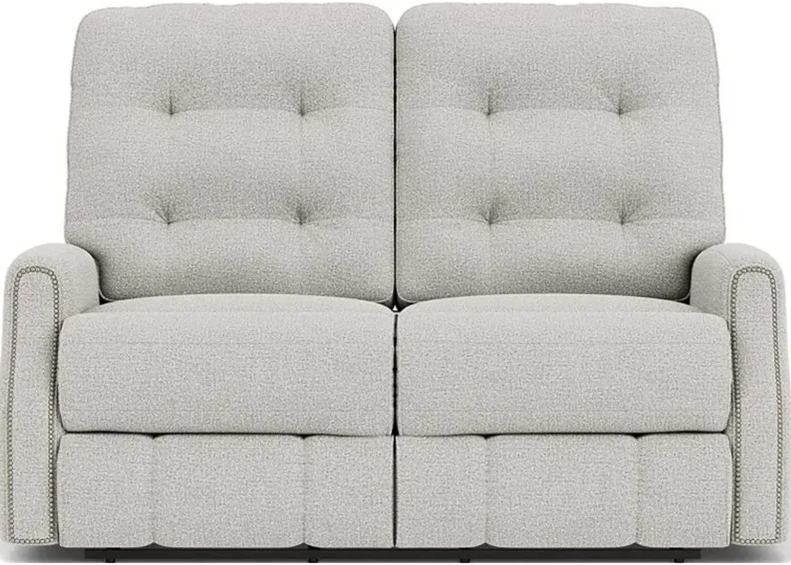 Flexsteel Devon Silver Glacier Reclining Loveseat