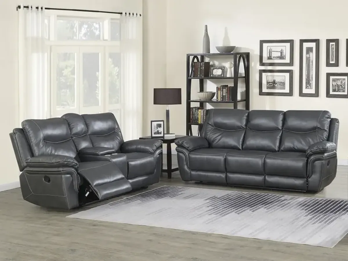 Steve Silver Isabella Sofa & Loveseat Set In Steel Grey