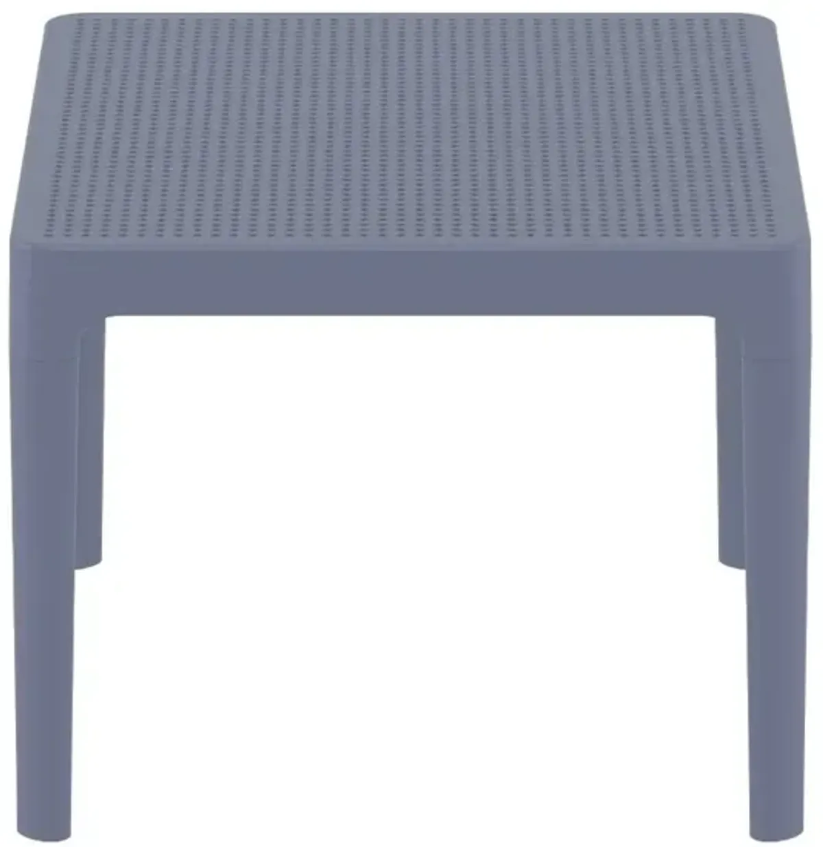 Compamia 24 Inch Outdoor Sky Side Table Dark Gray