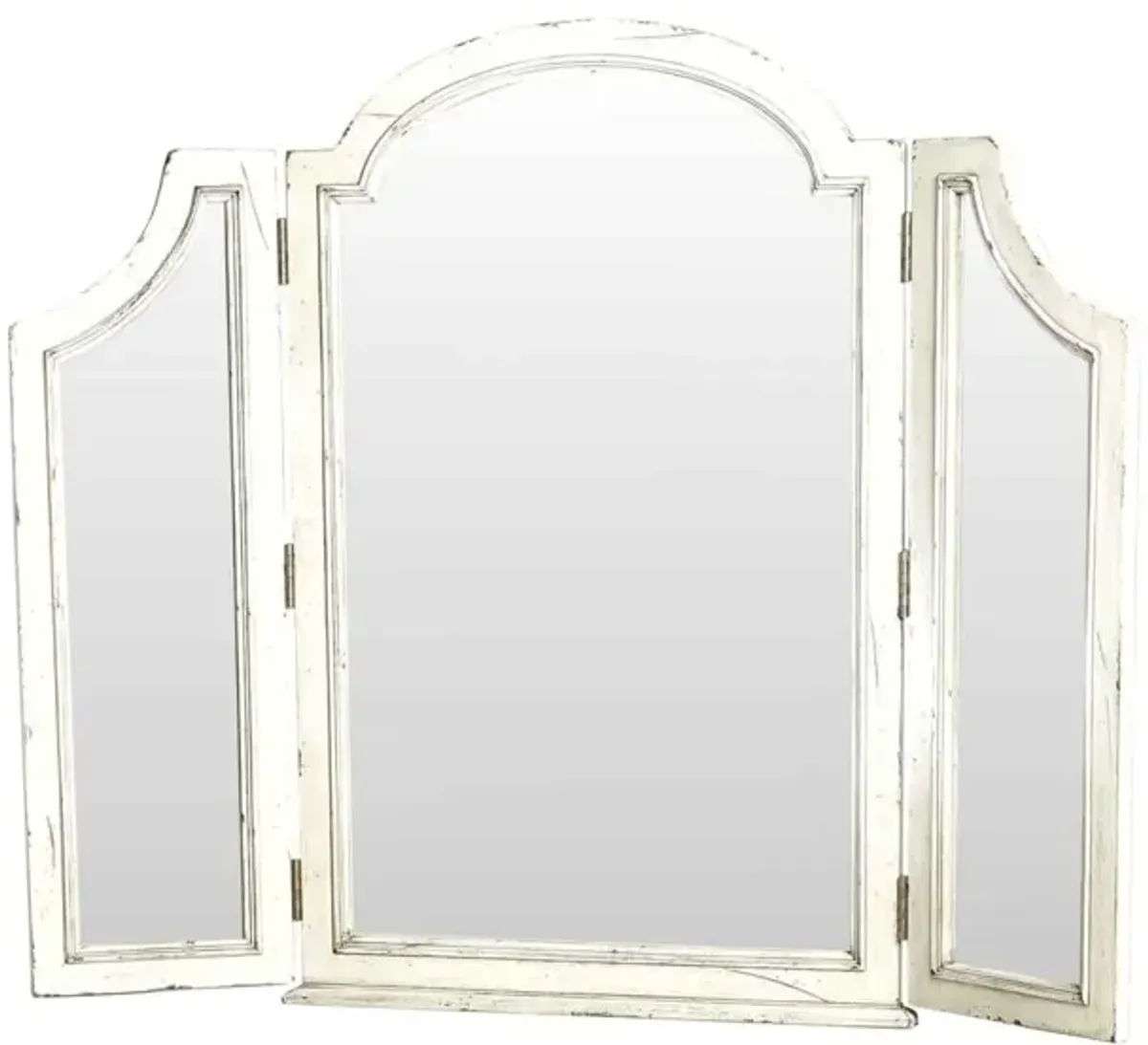 Steve Silver Highland Park Vanity Mirror Cathedral White