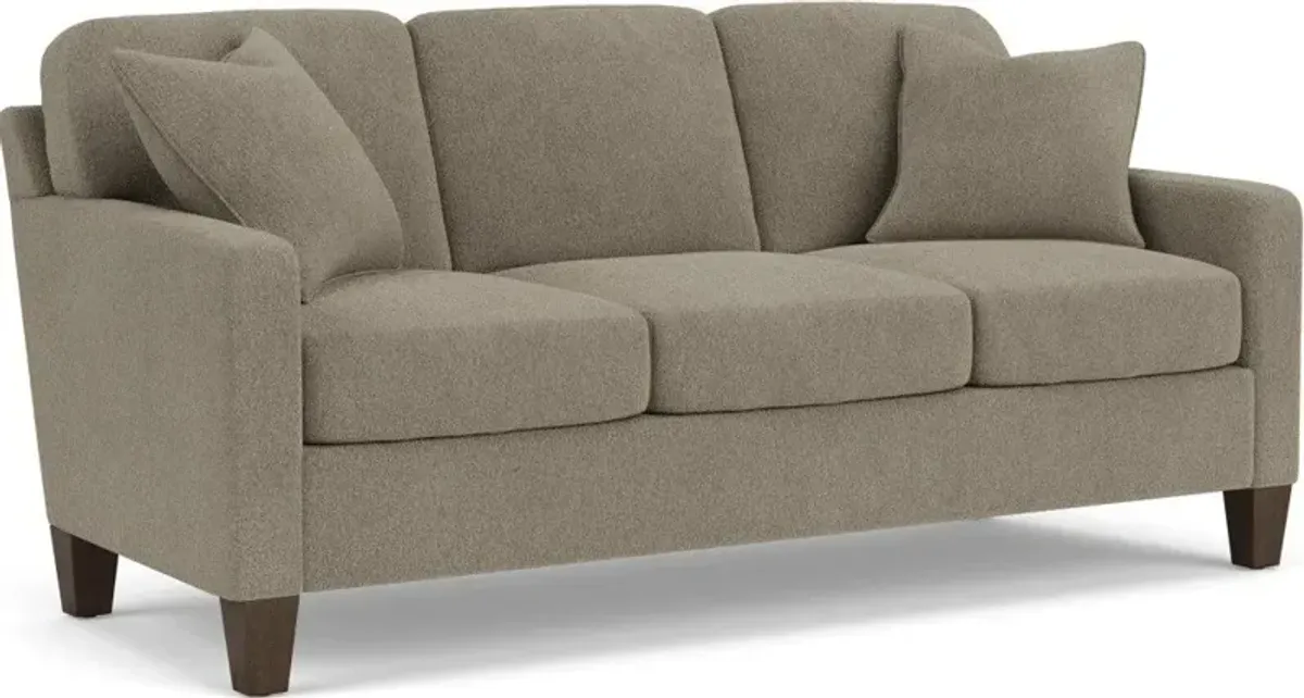 Flexsteel South Haven Contemporary Gray Dove Sofa