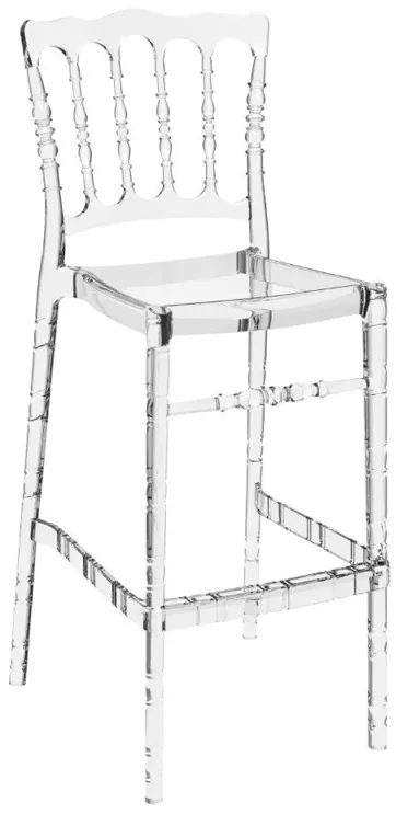 OPERA POLYCARBONATE BAR STOOL TRANSPARENT CLEAR