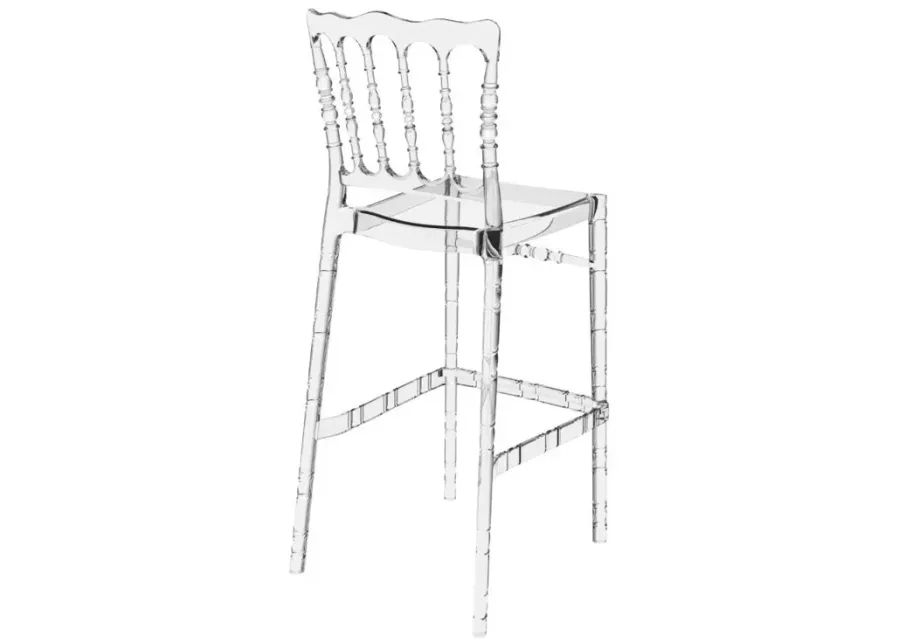 OPERA POLYCARBONATE BAR STOOL TRANSPARENT CLEAR