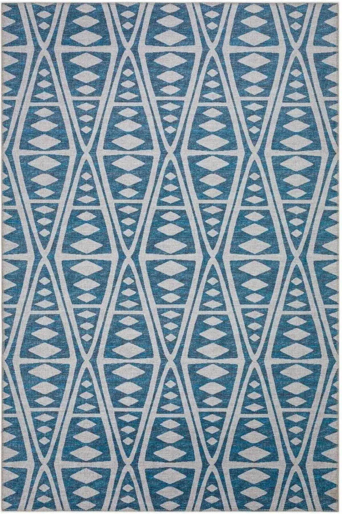 Dalyn Geometric Indigo Diamond Pattern 5'X8' Area Rug