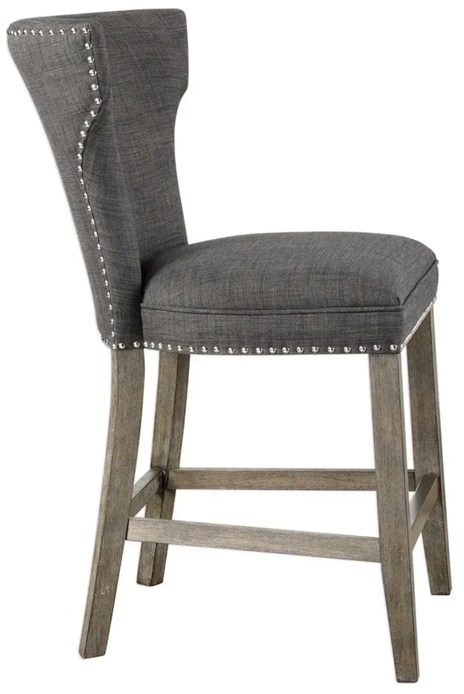 Uttermost Arnaud Charcoal Counter-Height Stool