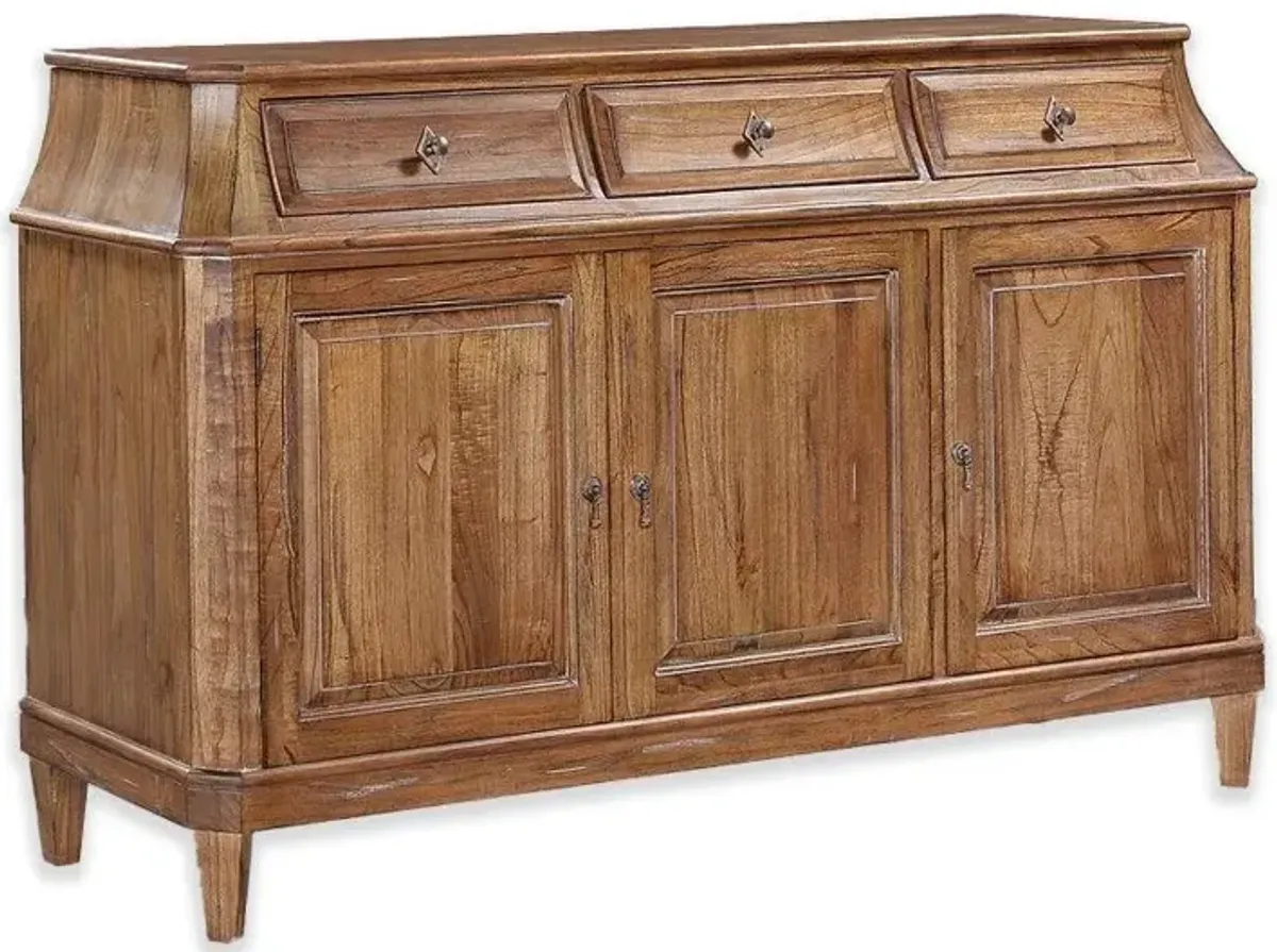 ROSALAND SIDEBOARD IN A RUSTIC PECAN FINISH