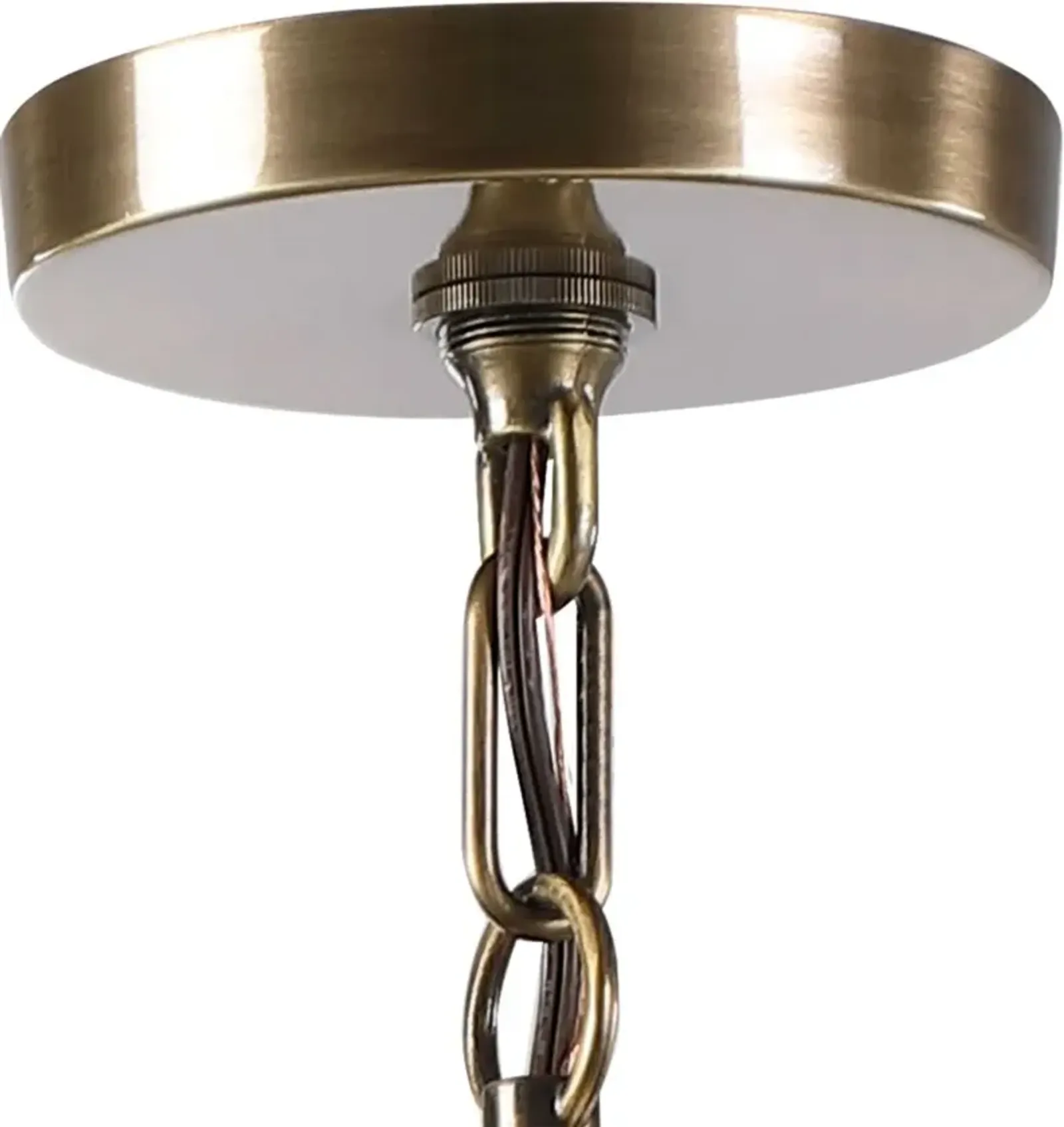 Uttermost by Kalizma Home Myers 4-Light Antique Brass Drum Pendant