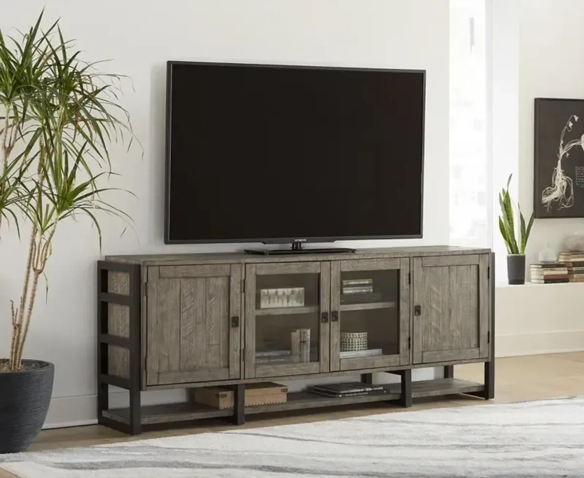 Aspenhome Grayson Cinder Gray 85 Inch TV Stand Console