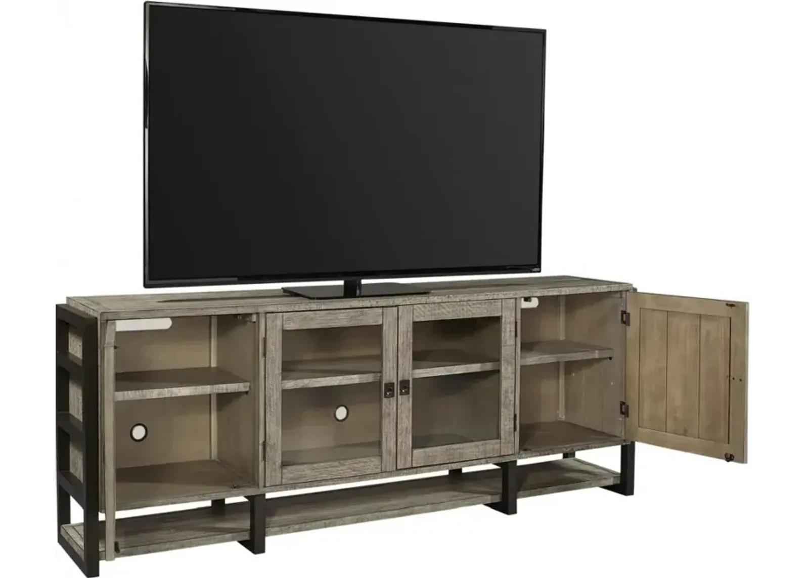 Aspenhome Grayson Cinder Gray 85 Inch TV Stand Console