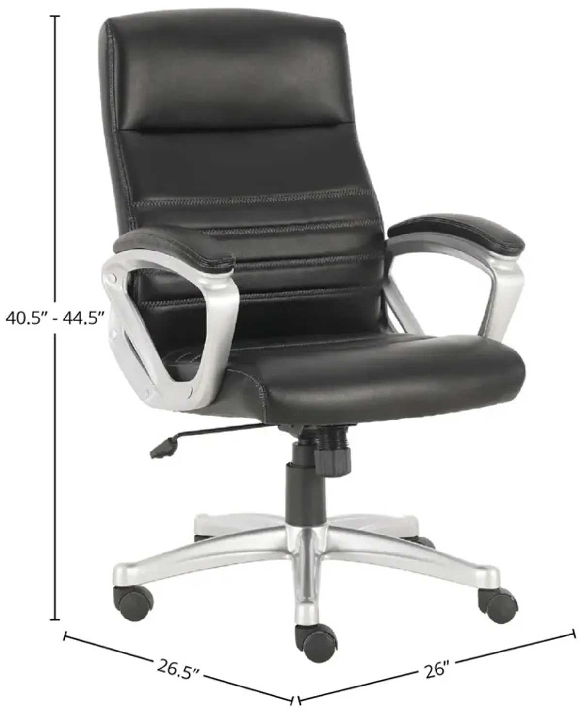 Parker House Fabric Black Home Office Desk Chair