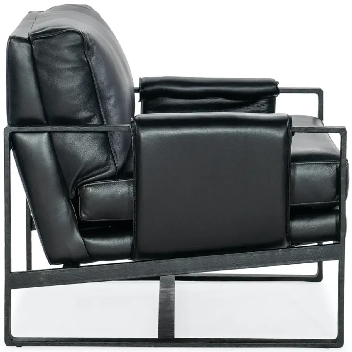 RIVIERA LONG NIGHT LEATHER ARMCHAIR