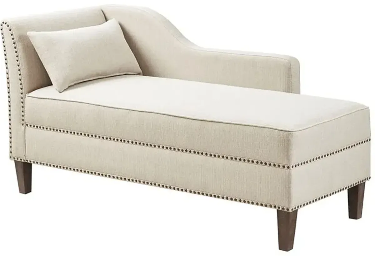 Olliix Madison Park Ivory Trinity Accent Chaise