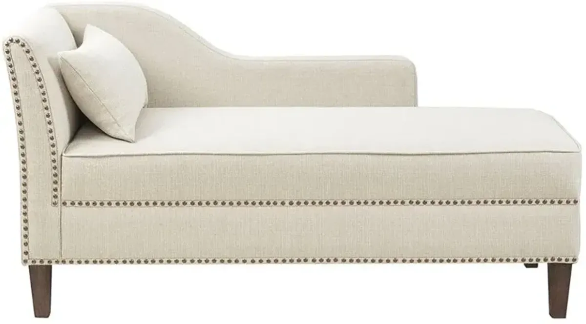 Olliix Madison Park Ivory Trinity Accent Chaise