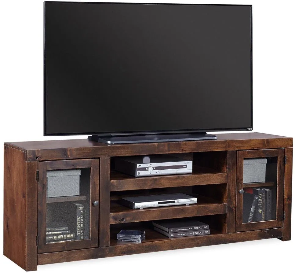 LIFESTYLE TOBACCO 72 INCH TV STAND CONSOLE WITH DOORS