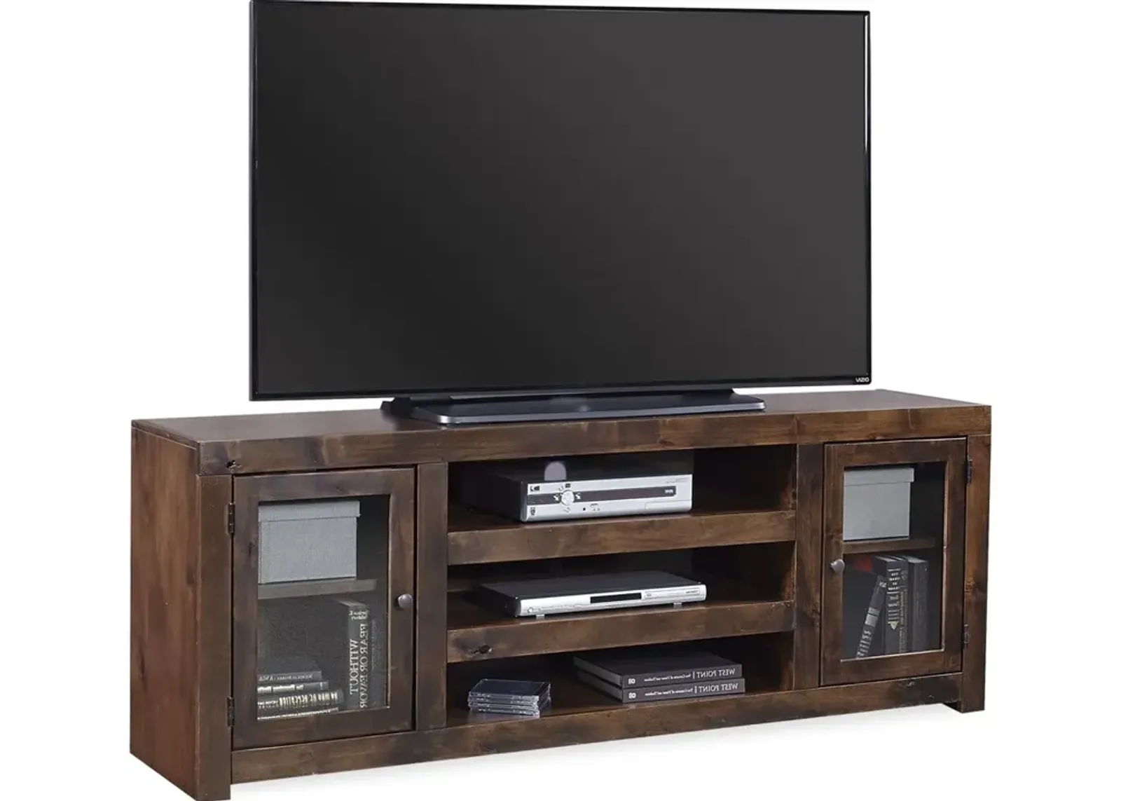 Aspenhome Lifestyle Tobacco 72 Inch TV Stand Console with Doors