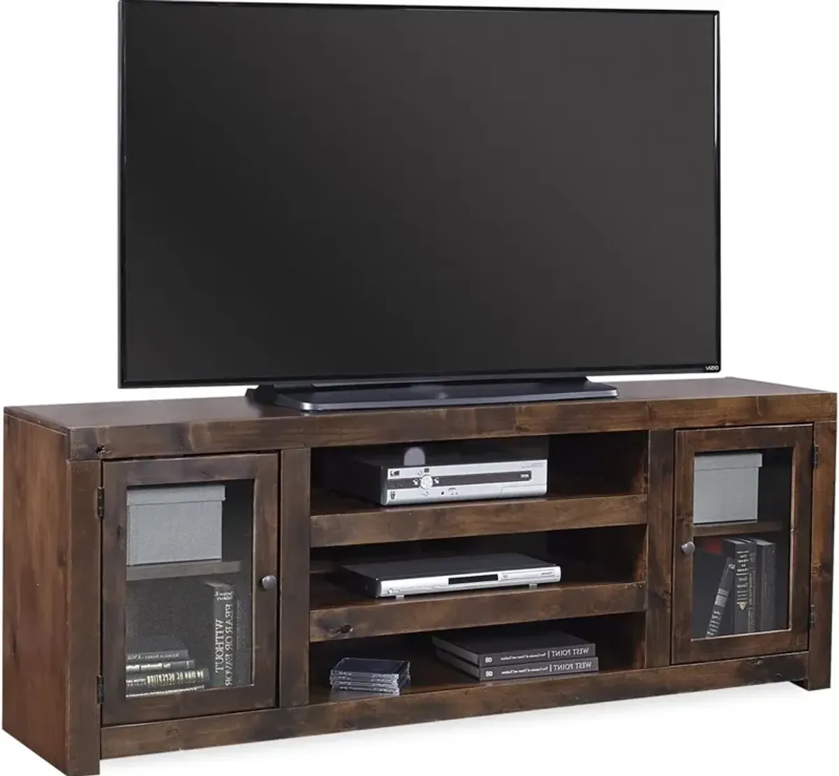 Aspenhome Lifestyle Tobacco 72 Inch TV Stand Console with Doors