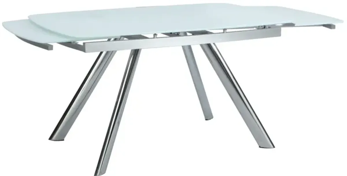 Chintaly Alina Extendable Dining Table with Starphire Glass Top