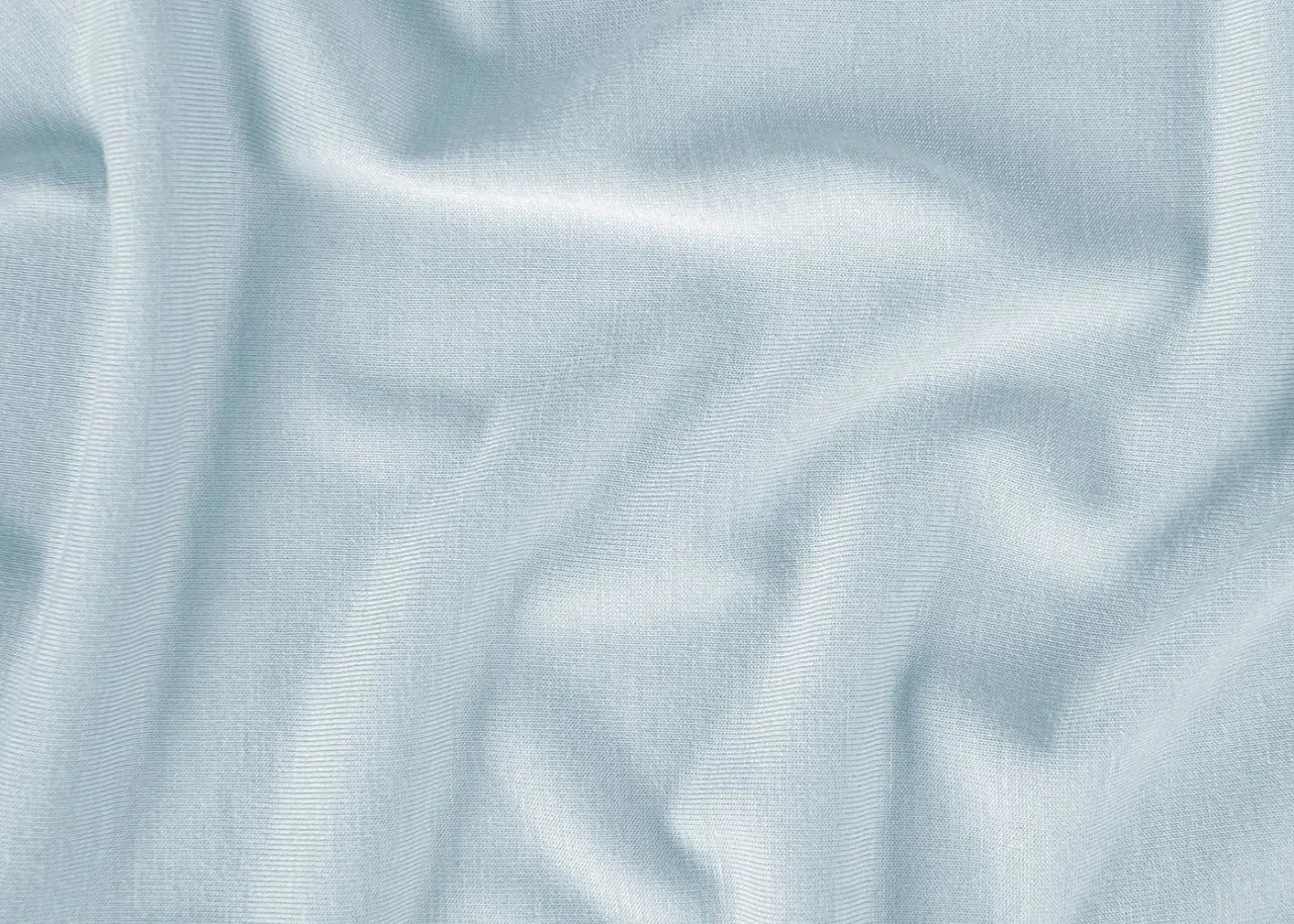 BABY BLUE HYPER-WOOL PERFORMANCE CRIB SHEET