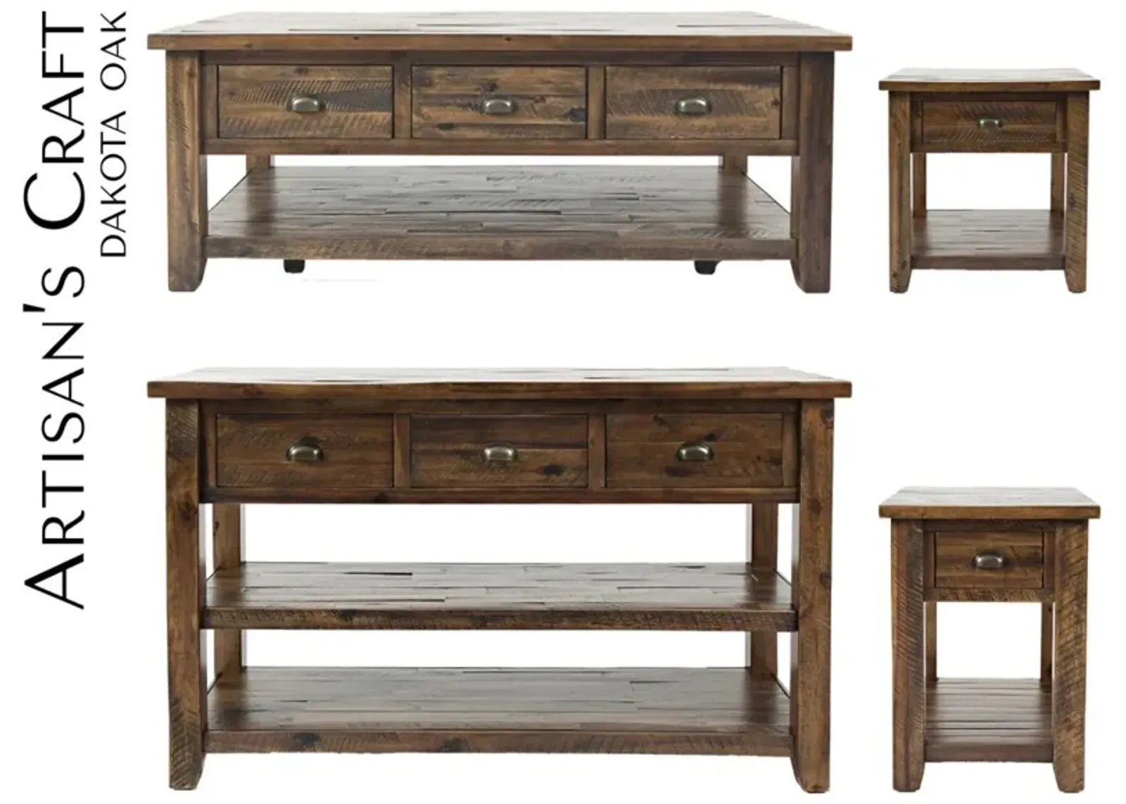 Jofran Artisan's Craft Sofa Table Dakota Oak