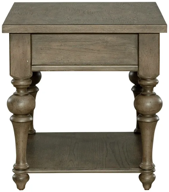 DRAWER END TABLE - AMERICANA FARMHOUSE