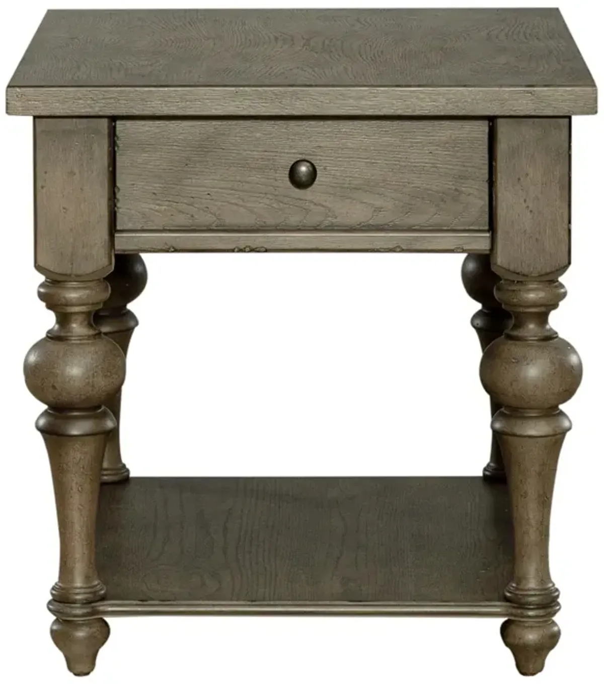 Liberty Furniture Americana Farmhouse Light Brown End Table