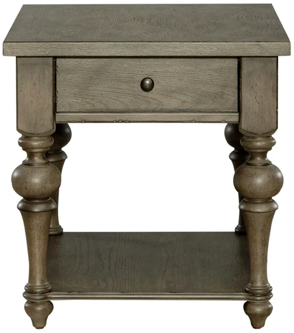 DRAWER END TABLE - AMERICANA FARMHOUSE