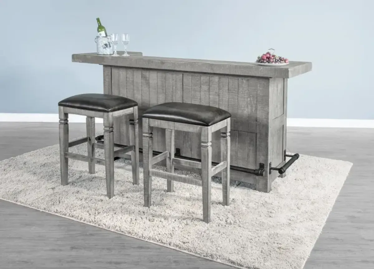 Sunny Designs Alpine Grey Home Bar Console Table