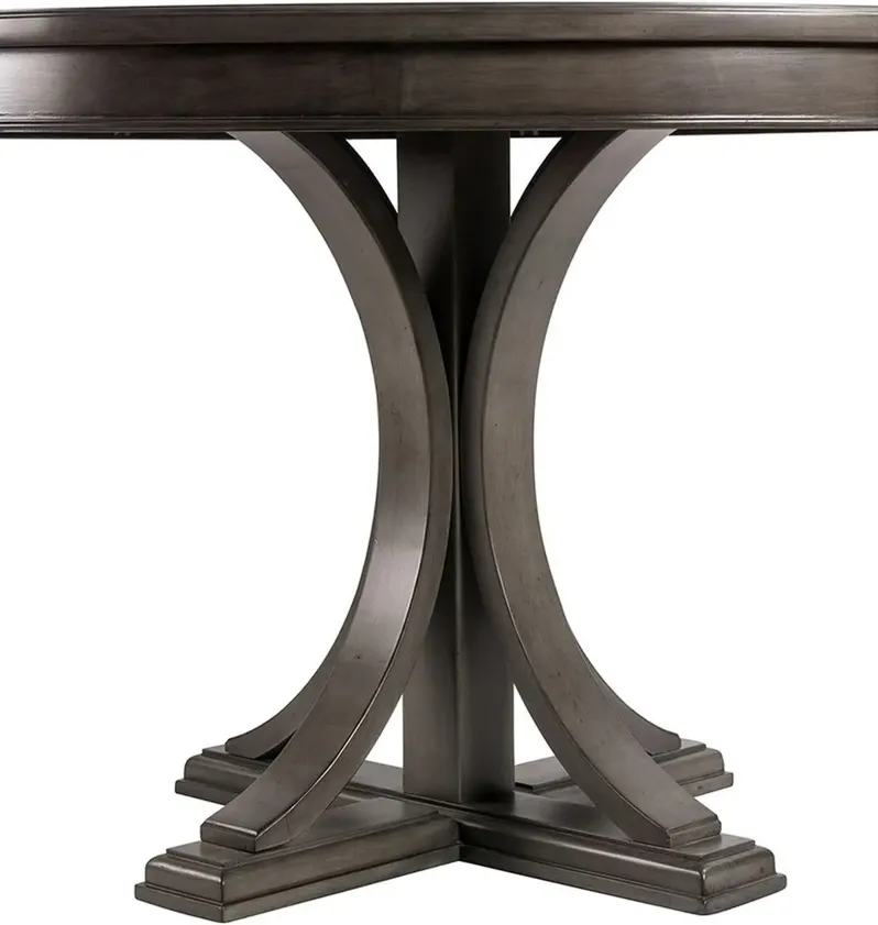 MADISON PARK SIGNATURE GREY HELENA ROUND DINING TABLE