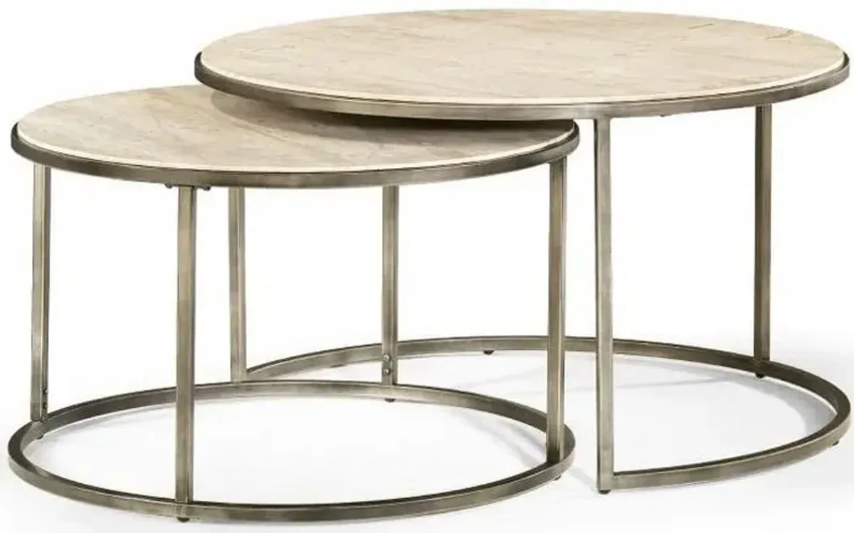 Hammary Modern Basics Gunmetal Round Cockstail Table