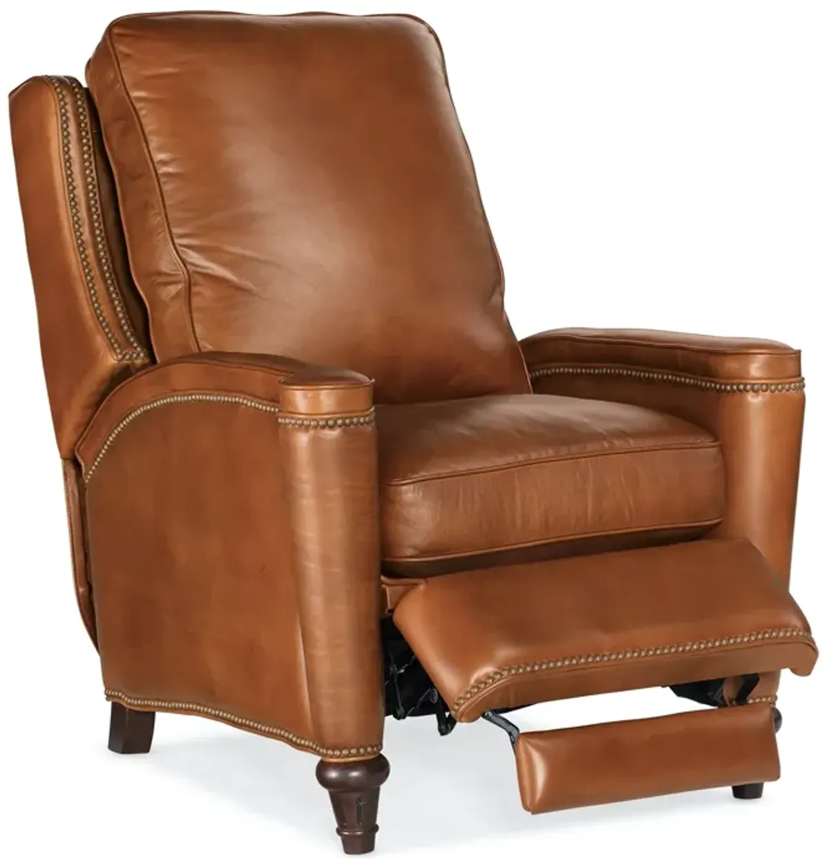 Hooker Furniture Rylea Valencia Toro Manual Push Back Leather Recliner Chair