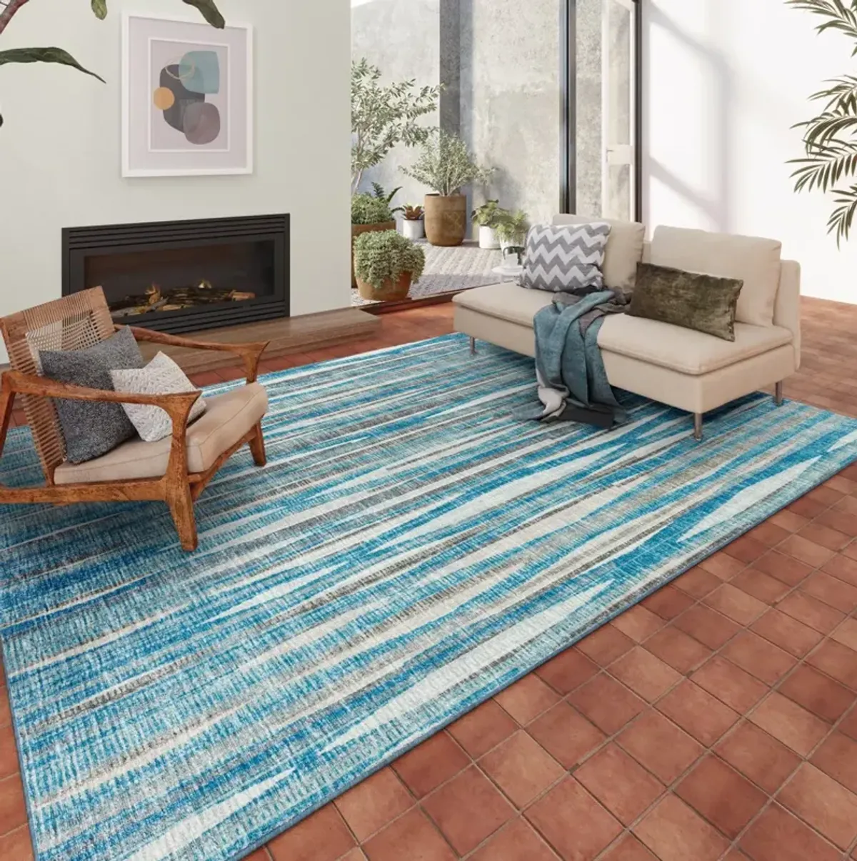 Dalyn Amador Sky 5'X8' Area Rug