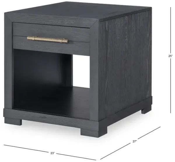 Legacy Classic Square End Table Dark Oak Finish Westwood Dark