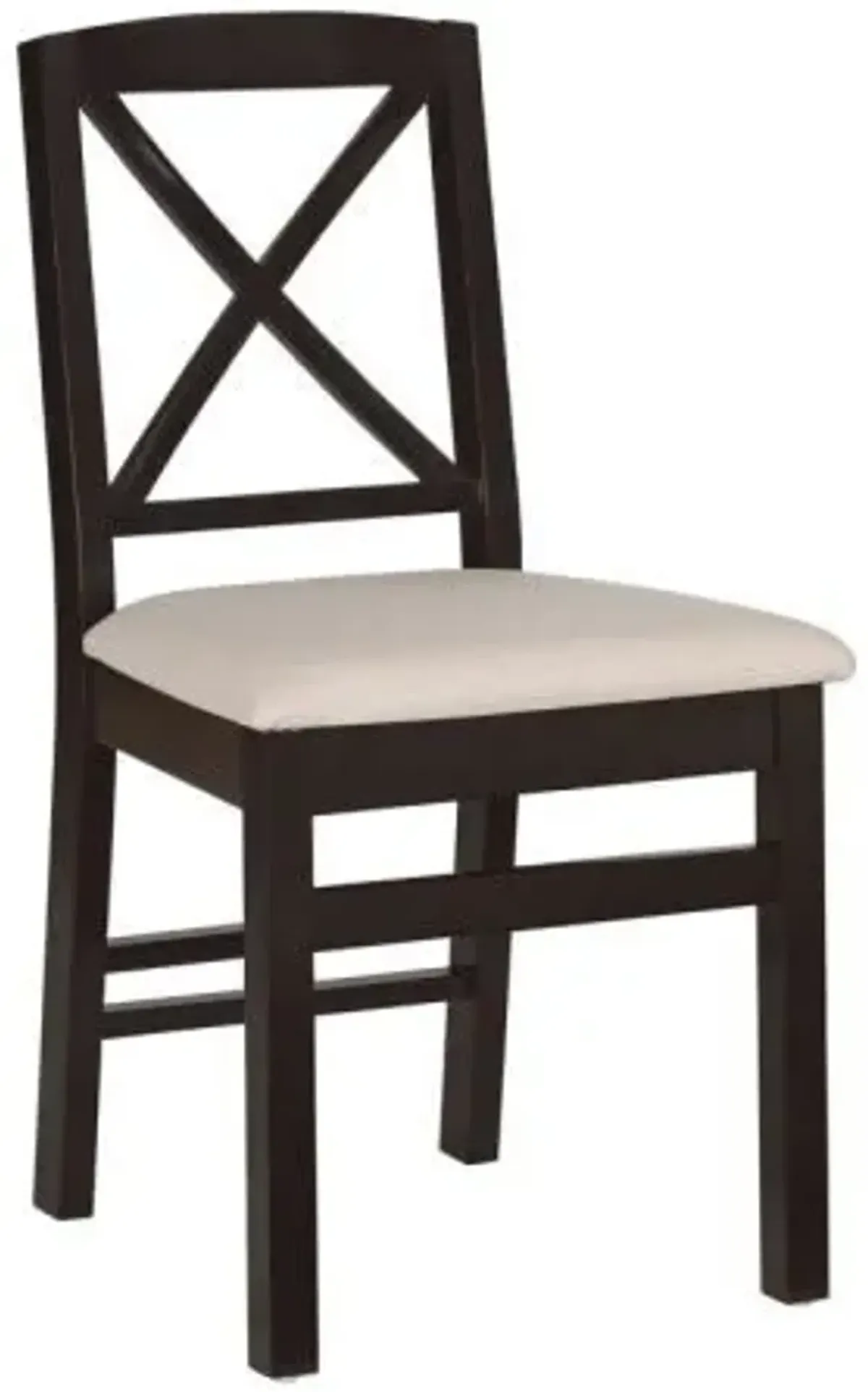 Linon Triena X-Back Dining Chair Black